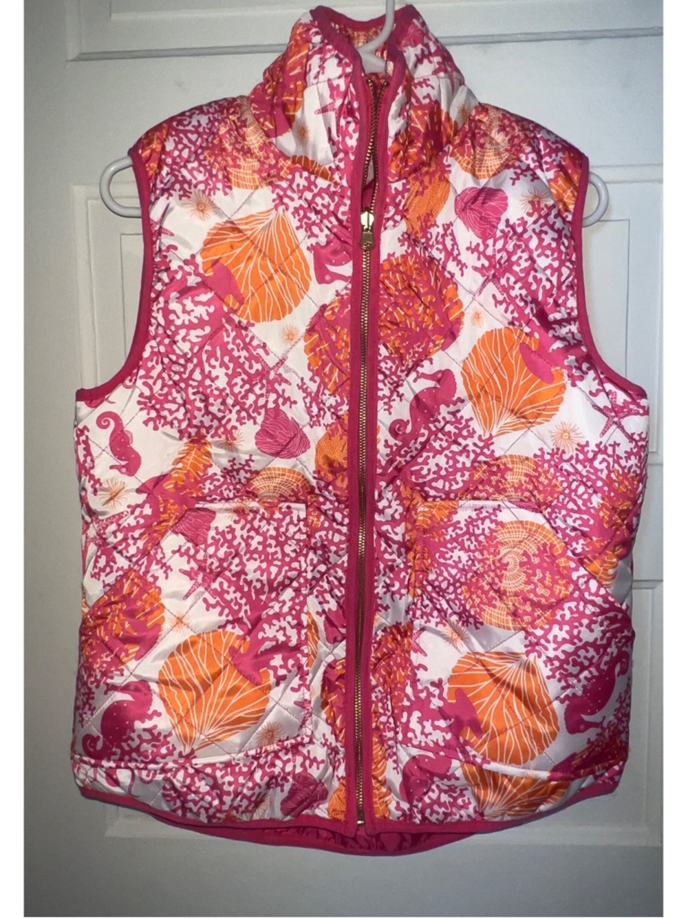 Orange and Pink Sea Life Beach Vest